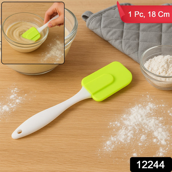 Silicone Cooking Spatula for Baking (1 Pc / 18 Cm / Mix Color) the24kgal