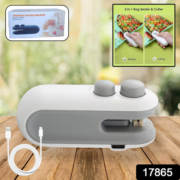 Mini Bag Sealer, 2 in 1 Seal & Cutter Heat Sealers the24kgal