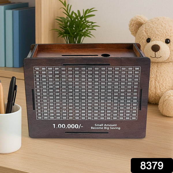 Wooden Money / Piggy Bank, Money Box (1 Pc / Pen Not Included) the24kgal