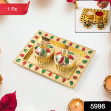 Rakasha Bandhan Special Puja Thali, Kumkum Thali Holder, Pooja Return Gift, Indian Housewarming Gifts, Brother / Bhai / Bhabhi / Sister / Family  Rakhi for Rakshabandhan, Diwali the24kgal