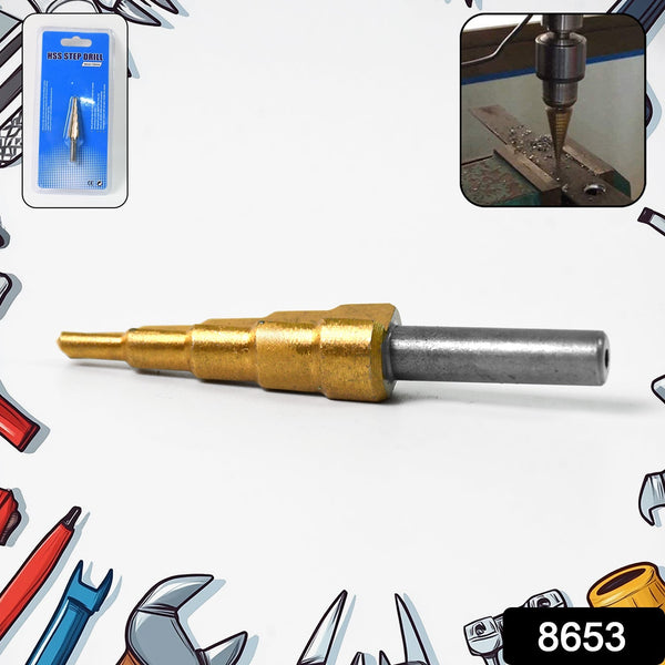 Step Drill Bit for Metal, High-Speed Steel Step Drill Bit (1 pc / 4-12 MM) the24kgal