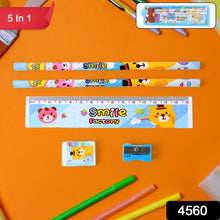 Wooden Pencil Set (5 Pc): School Supplies, Stationery Set for Kids the24kgal