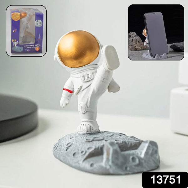 Mobile Holder Astronaut Phone Stand Planet Creative Fun 3D Design (1 Pc / Mix Design) the24kgal