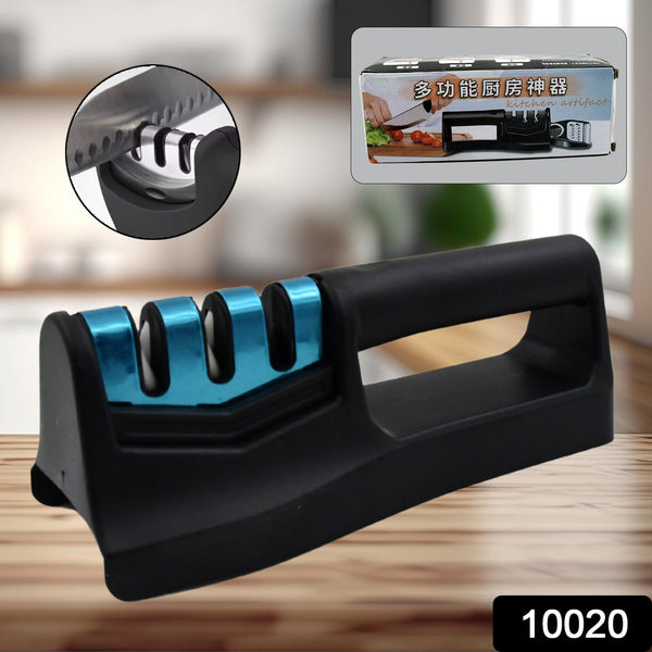 Kitchen Knife Sharpener – Handheld for Chefs & Serrated Knives (1 Pc, Chopper Not Included) the24kgal