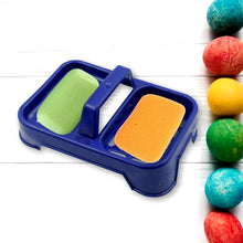2in1 Plastic Soap Case, Dual Section Soap Holder for Bathroom or Kitchen Sink ,Sabudani(1 Pc / Multicolor) the24kgal