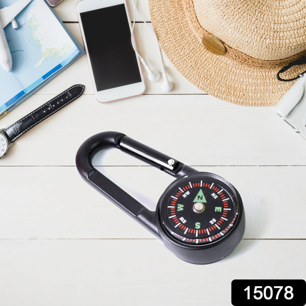 Clip Snap Hook Mini Compass (1 Pc / Mix Design) the24kgal