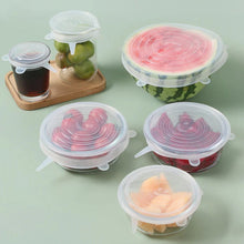 Silicone Stretch Lids, Microwave & Freezer Safe Food Covers (6 Pcs Set /95 Gm ) the24kgal