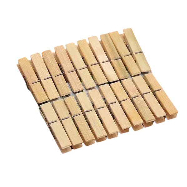 Multipurpose Wooden Heavy Clips – Clothespins, Craft Clips for Arts & Crafts (20 Pieces) the24kgal