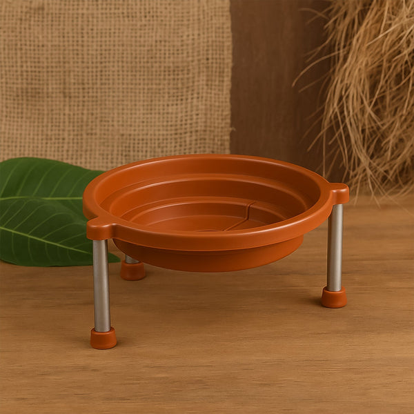 Multipurpose Matka Stand  /  Plant Pot Water Pot Stand Plastic for Home & Kitchen (1Pc) the24kgal
