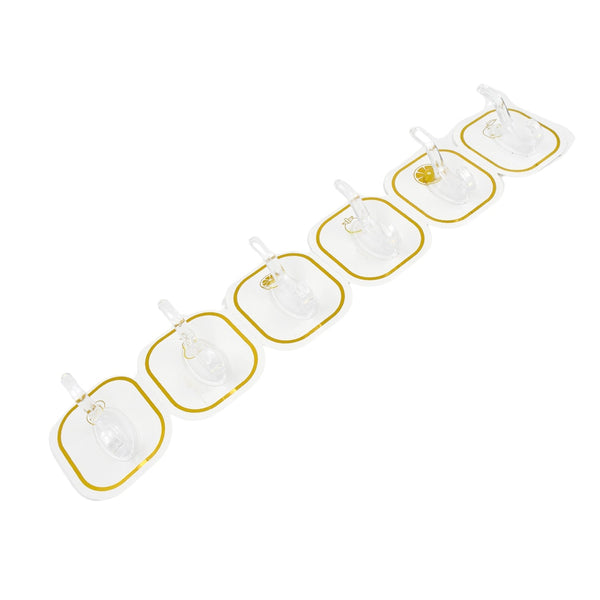 TRANSPARENT ADHESIVE WALL HOOK (6 PCS SET) the24kgal