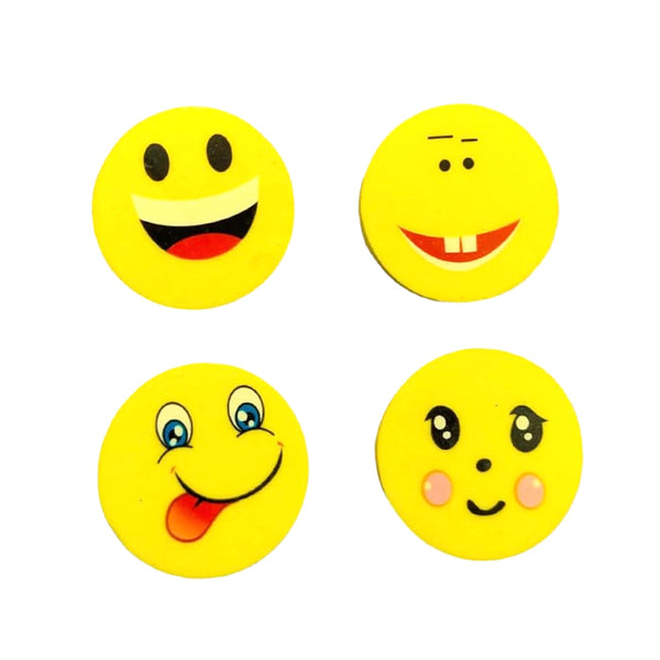 Cute Smile Emoji Eraser Set – Perfect for Kids (4pc Set) the24kgal