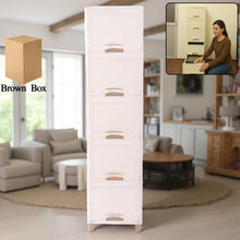 Multi-Purpose 5-Layer Plastic Storage Drawer Cabinet for Home and Office the24kgal