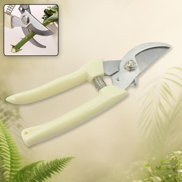 Stainless Steel Pruning Shears with Sharp Blades and Comfortable handle - Durable Hand Pruner for Comfortable and Easy Cutting, Heavy Duty Gardening Cutter Tool Plant Cutter for Home Garden | Wood Bran (1 Pc) the24kgal