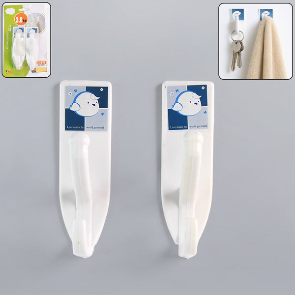 Multipurpose Wall Hooks: Strong & Self-Adhesive for Bathroom, Kitchen, Office ( Mix Design ) the24kgal
