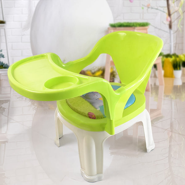 Baby Chair, with Tray Strong and Durable Plastic Chair for Kids/Plastic School Study Chair/Feeding Chair for Kids, Portable High Chair for Kids the24kgal