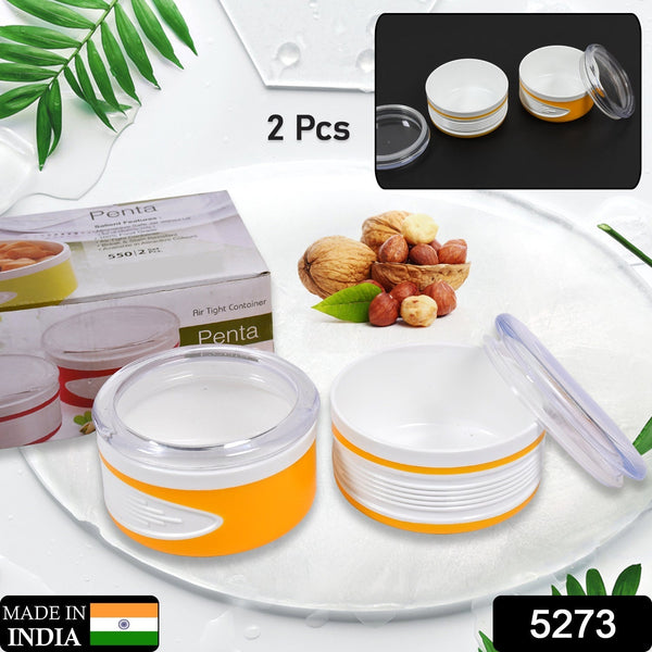 Airtight Plastic Storage Container Set (2 pieces, 550ml) the24kgal