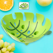 Leaf-Shaped Plastic Fruit Basket (1 Pc) the24kgal