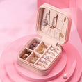 Mini PU Leather jewellery Box for Travel & Storage the24kgal