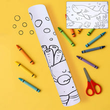 Fun and Educational Coloring Roll (1 Pc) the24kgal