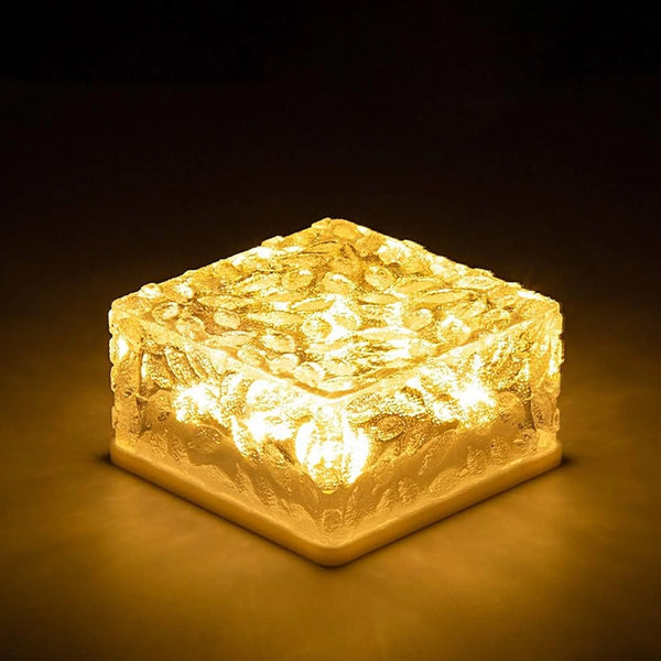 Solar Ice Cube Garden Light for Pathways & Christmas Decor the24kgal