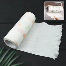 Non Woven Reusable and Washable Kitchen Printed Tissue Roll Non-stick Oil Absorbing Paper Roll Kitchen Special Paper Towel Wipe Paper Dish Cloth Cleaning Cloth 40 sheets / Pulls the24kgal
