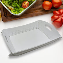 Foldable Plastic Serving Tray - Portable with Handle for Kitchen & Dining (1pc) the24kgal