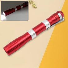 Portable Mini Torch / Flashlight LED Powerful High Lumens Pen Light with Clip, Portable Pocket Compact Torch for Emergency AA Battery operated (1 Pc / Battery not included) the24kgal