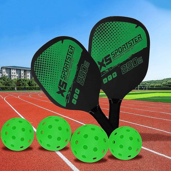 Professional Outdoor Pickleball Paddle and Ball (1 Set) the24kgal