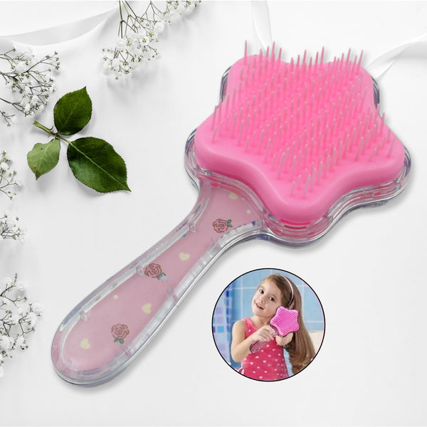 Cartoon Hair Brush Massage Shower Comb Blur Wet Salon Hair Brushes Hair Styling Tools, Glitter Comb, Soft & Smooth Brush, Mermaid Brush For Kids Return Gifts For Kids (1 Pc ), Hair accessories the24kgal