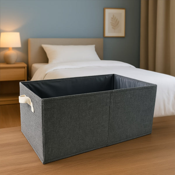 FOLDABLE CLOTH STORAGE BOX WITH HANDLES (47×28 CM) the24kgal