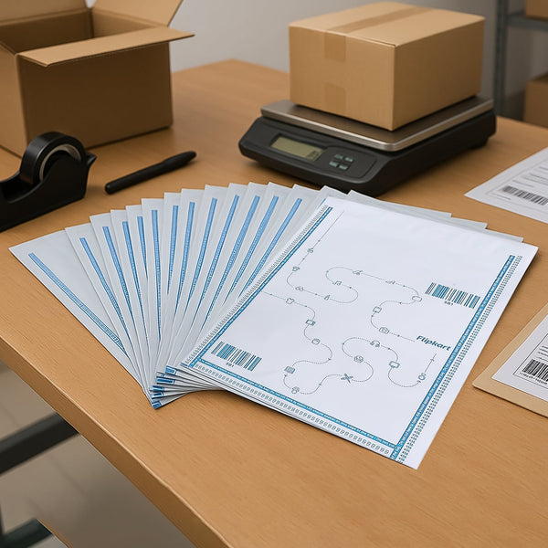 Flipkart Branded Security Courier Bags Big Size, 100 Pcs Set the24kgal