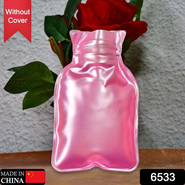 Simple Pink small Hot Water Bag with Cover for Pain Relief, Neck, Shoulder Pain and Hand, Feet Warmer, Menstrual Cramps. the24kgal