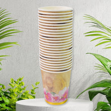 Disposable Paper Cups, Disposable Tea, Coffee Cups (24 Pcs Set / Mix Color & Design) the24kgal