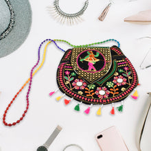 9 inch Handcrafted Cotton Embroidered Shoulder Bag for Girls & women (1 Pc) the24kgal