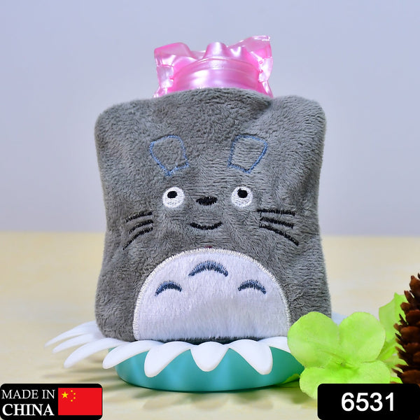 Totoro Cartoon Small Hot Water Bag with Cover for Pain Relief the24kgal
