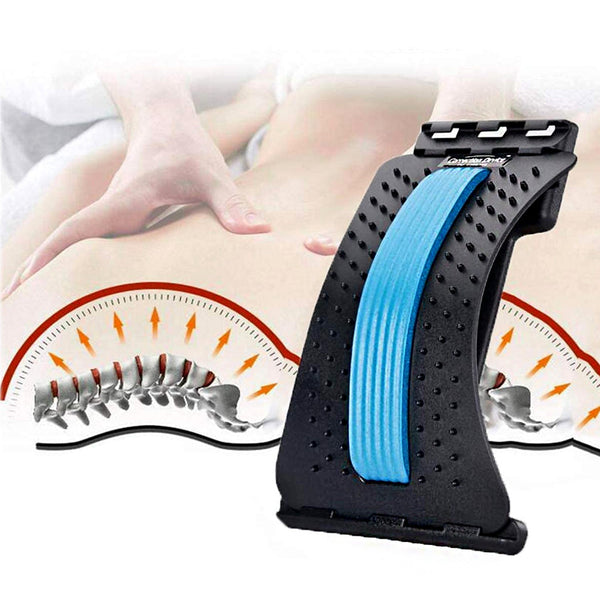 Back Pain Relief Device Back Stretcher, Spinal Curve Back Relaxation Device, Multi-Level Lumbar Region Back Support For Lower & Upper Muscle Pain Relief, Back Massager For Bed Chair & Car (1 Pc) the24kgal