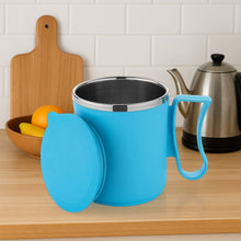 300ml Stainless Steel Mug: Insulated, Leakproof Lid, Hot/Cold Drinks (Mix Color) the24kgal