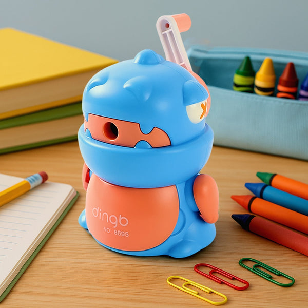 Sharpener for Pencil with Removable Tray Hardiness Steel Cutter, Kids Teddy Shaped Pencil Sharpener Machine, Birthday Return Gift Stationary Gifts the24kgal