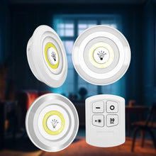 LED Light Under Closet Battery Powered Closet Wall Lamp with Remote Control Bedroom Kitchen Set of 3 LED Lights And 1 Remote Control (Battery Not Included) the24kgal