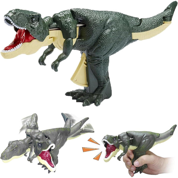 Dinosaur Roaring Toys Trigger, Dinosaurs Toys with Dinosaur Sound Lighting Model Vibrating Head Moving (3 + Years / 1 Pc) the24kgal