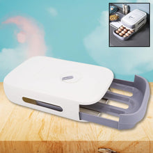 Egg Storage Box Plastic Egg Drawer Fridge Egg Organizer Egg Keeper Refrigerator Egg Drawer Plastic Egg Carton Covered Egg Holder Pantry Egg Bin Household Egg Tray (1 Pc) the24kgal