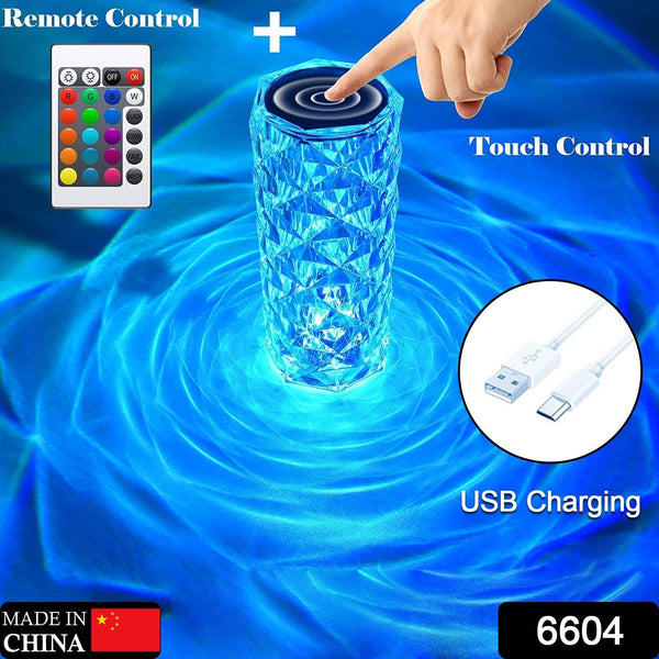 Crystal Touch Night Light for Bedroom Decor (16 Colors, Remote, USB) the24kgal