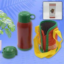 Premium Stainless Steel Insulated Sipper Bottle Print Water FlaskCartoon Vacuum Hot Cold For Kids / Travelling Water Bottle for Kids with  up Straw,  Double Wall Thermos with Straw & Bottle Zippe Cover For office/Gym/School (550 ML) the24kgal