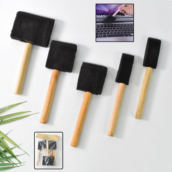 Multipurpose Sponge Brushes for Painting with Wooden Handles the24kgal