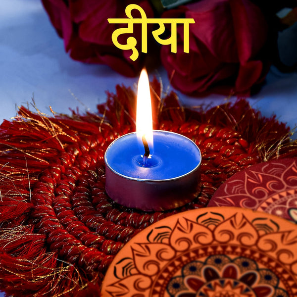 Tealight Diwali Candle – Smokeless, Long-Burning, Mix Color (1 Pc / Mix Color) the24kgal