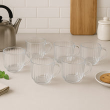 Unbreakable Transparent Plastic Tea Cups (Set of 6 Pc) the24kgal