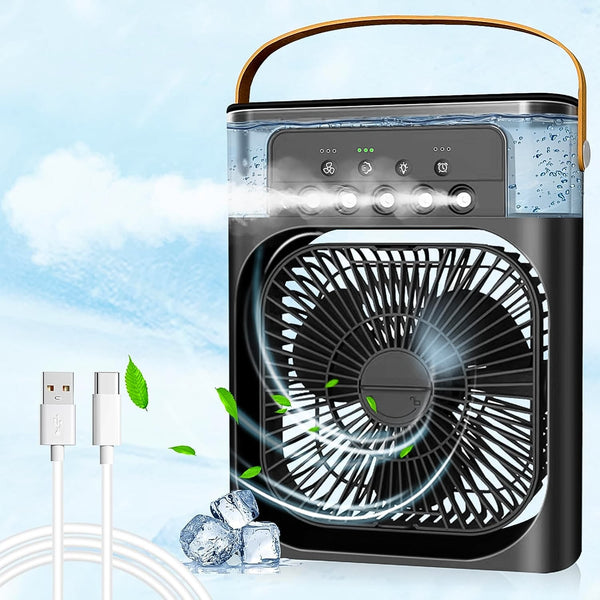 Portable Air Conditioner Fan - Personal Desk Cooling Fan (Battery Not Included) the24kgal