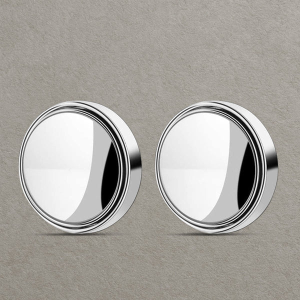 360DEGREE BLIND SPOT ROUND WIDE ANGLE ADJUSTABLE CONVEX REAR VIEW MIRROR - PACK OF 2 the24kgal