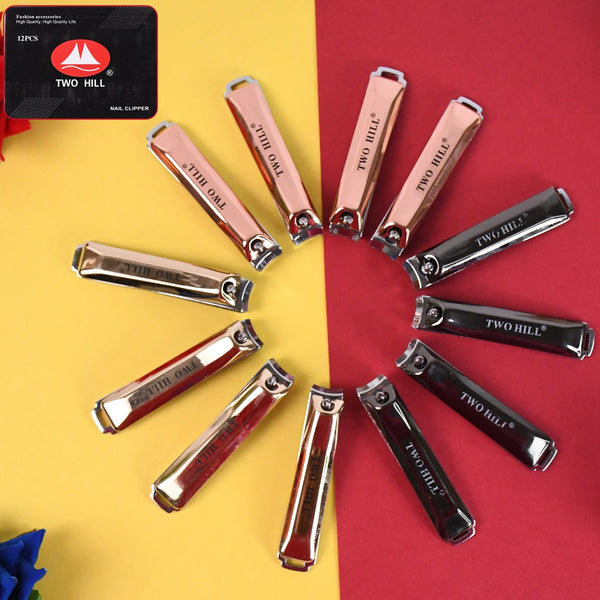 Stainless Steel Cute Nail Clipper with Nail Catcher, Nail File (12 Pcs Set / Mix Design) the24kgal