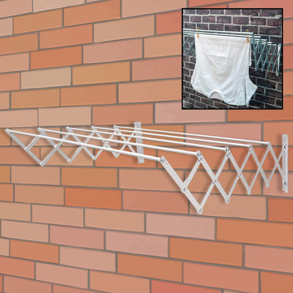 Foldable Extendable Drying Rack | Suitable for Hanging All Types of Clothes | Ideal for Interior and Exterior, Made of High Resistance Aluminum for Bathroom Indoor Outdoor the24kgal